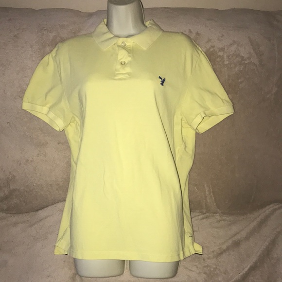 American Eagle Outfitters Large yellow polo - Picture 1 of 5